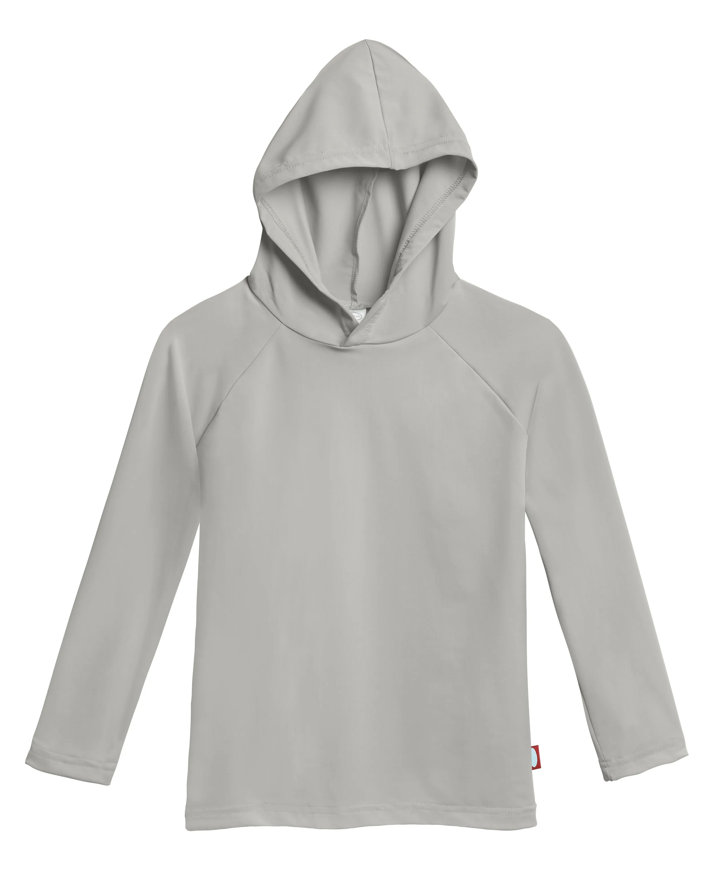 Unisex UPF 50  Long Sleeve Hooded Rashguard | Medium Grey