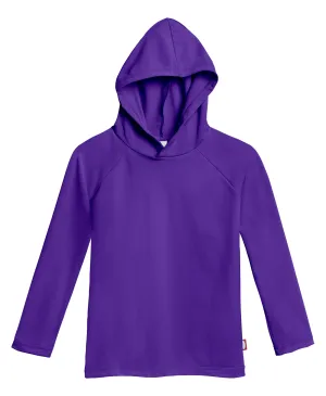 Unisex UPF 50  Long Sleeve Hooded Rashguard | Purple