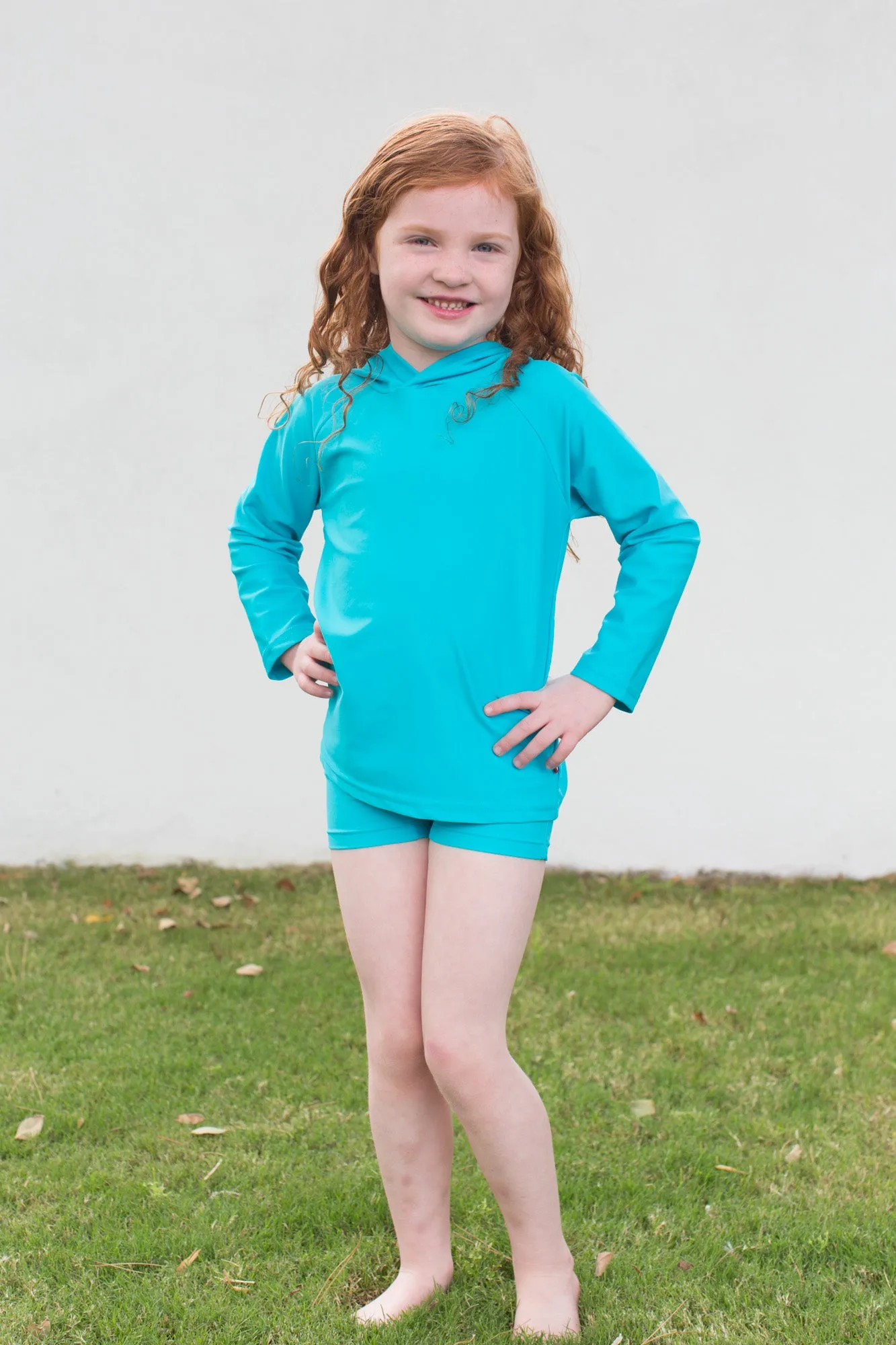 Unisex UPF 50  Long Sleeve Hooded Rashguard | Red