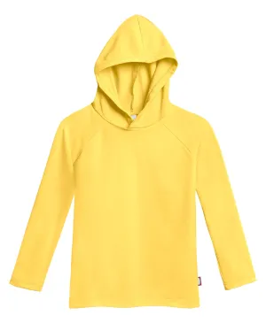 Unisex UPF 50  Long Sleeve Hooded Rashguard | Yellow