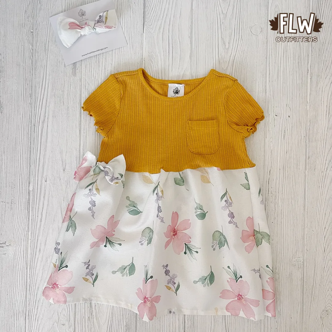 Upcycled Dress 18m-4T Blooms