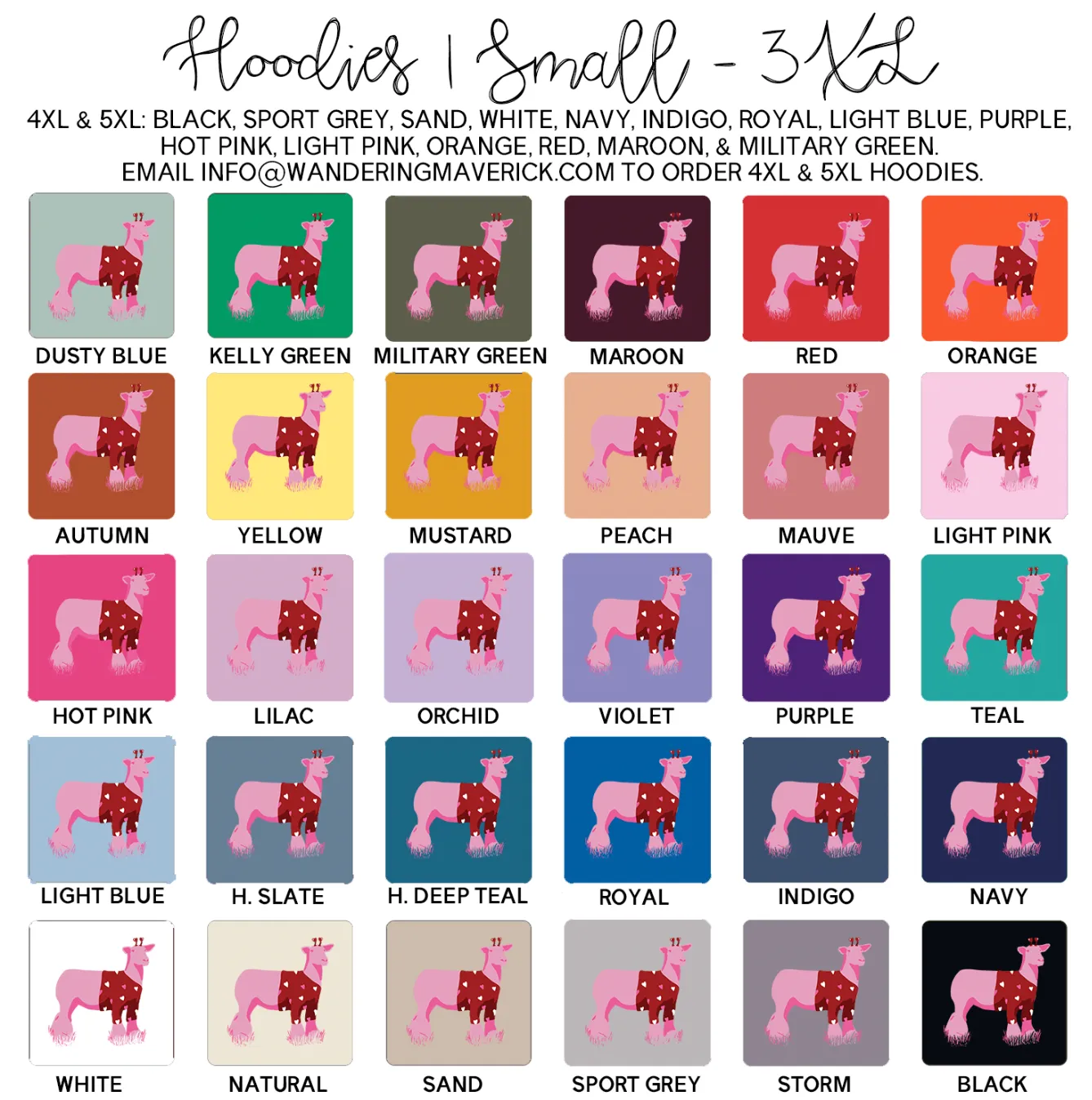 Valentine Sweater Lamb Hoodie (S-3XL) Unisex - Multiple Colors!