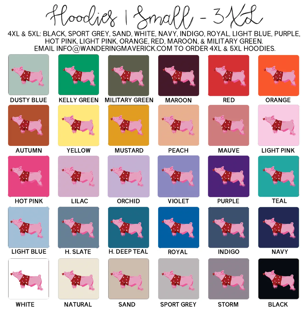Valentine Sweater Pig Hoodie (S-3XL) Unisex - Multiple Colors!