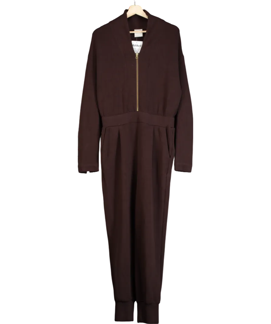 Varley Brown Talia Jumpsuit UK M