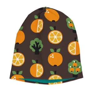 Velour Beanie Hat - Orange