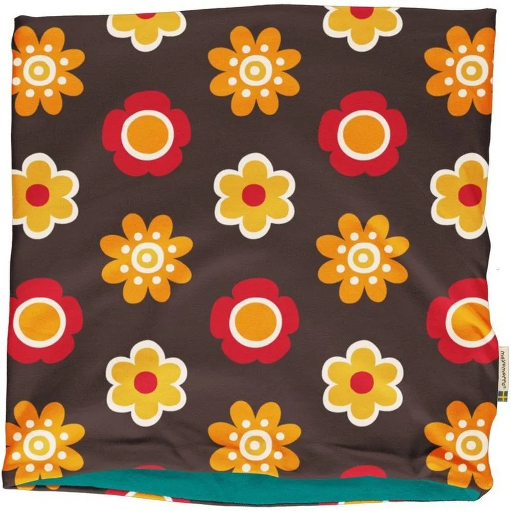 Velour Tube Scarf - Flower