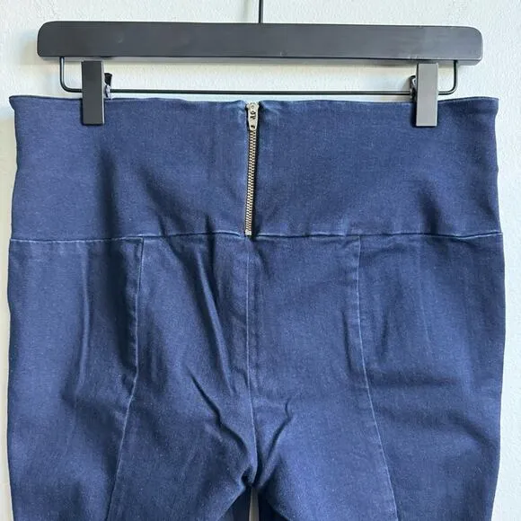 Veronica Beard Zip Back Scuba Denim Pants