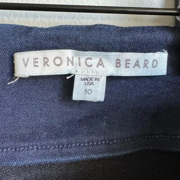 Veronica Beard Zip Back Scuba Denim Pants
