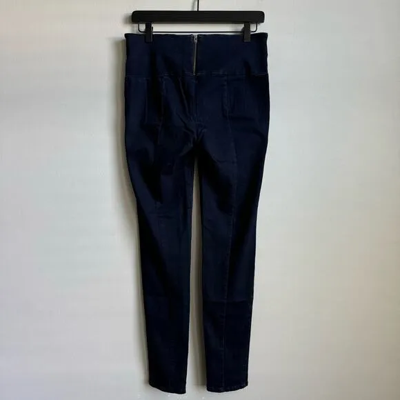 Veronica Beard Zip Back Scuba Denim Pants