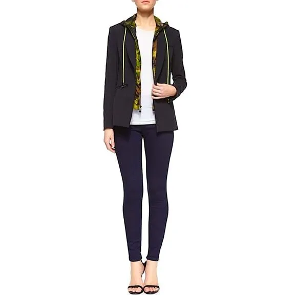 Veronica Beard Zip Back Scuba Denim Pants
