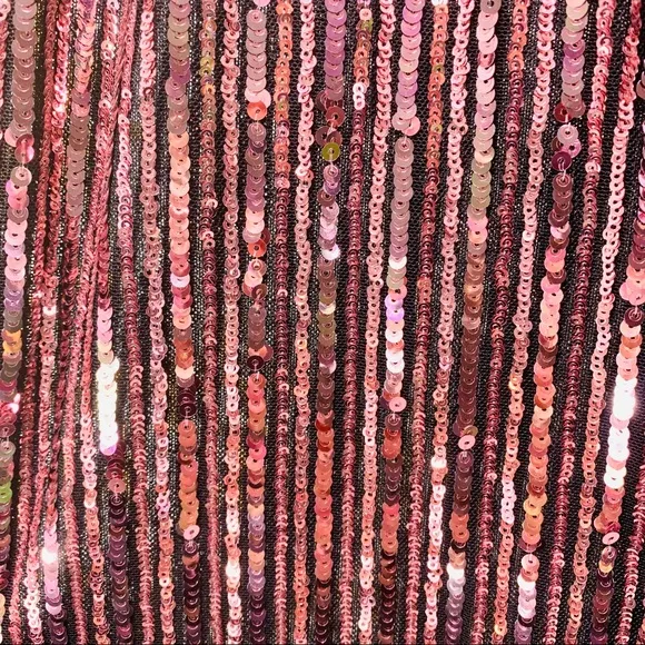 VICTORIA’S SECRET Pink Gold Black Allover Sequin Wide Leg Pajama Lounge …
