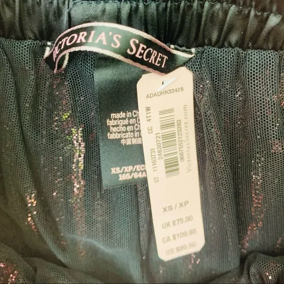 VICTORIA’S SECRET Pink Gold Black Allover Sequin Wide Leg Pajama Lounge …