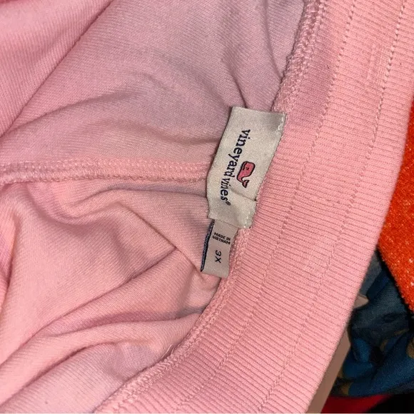 Vineyard vines pink terry cloth leaf print tropical shorts plus size 3X