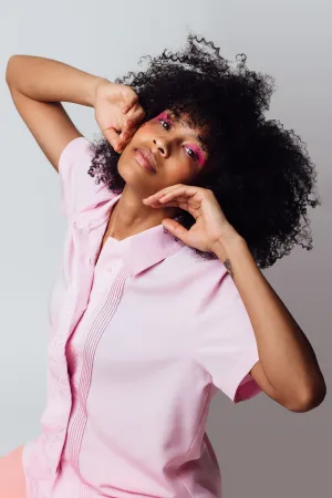 Vintage 80's Pink Blouse | M