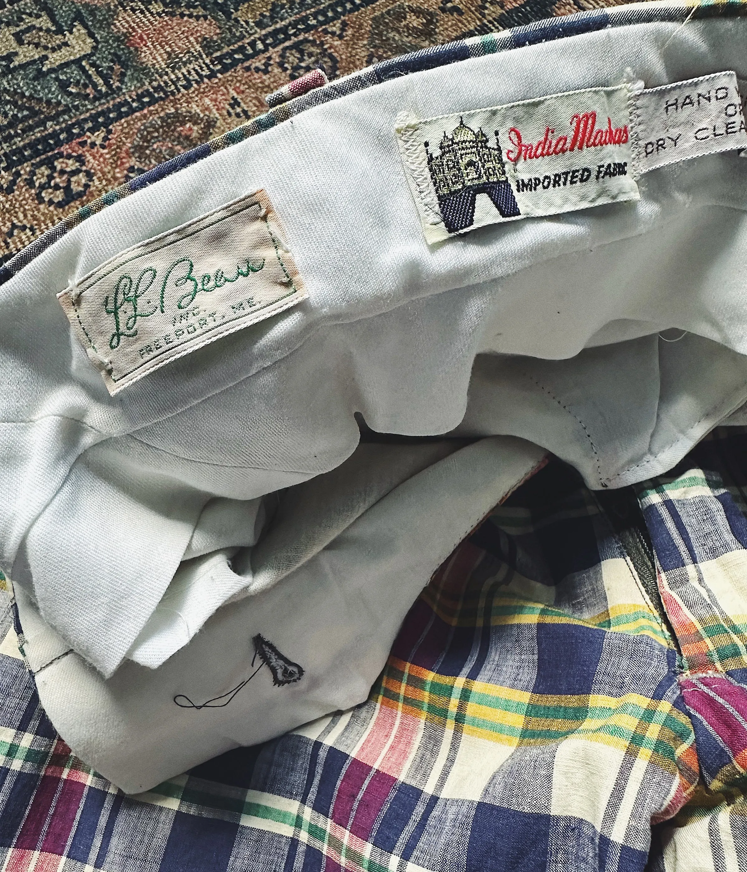 Vintage L.L.Bean Madras Pants