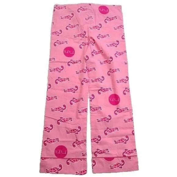 Vintage Paul Frank Pajama Pants, Tonal the Turtle, Pink, Size Medium