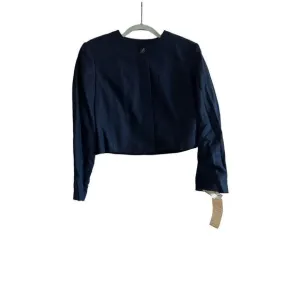 Vintage Pendleton Navy Blue Wool Cropped Pea Coat Jacket Blazer Size 14