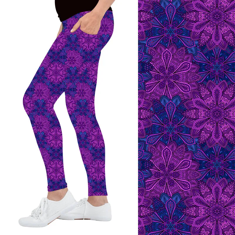 Violet Vortex Deluxe Pocket Leggings