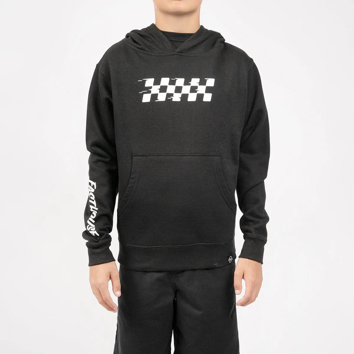 Vortex Youth Hooded Pullover - Black