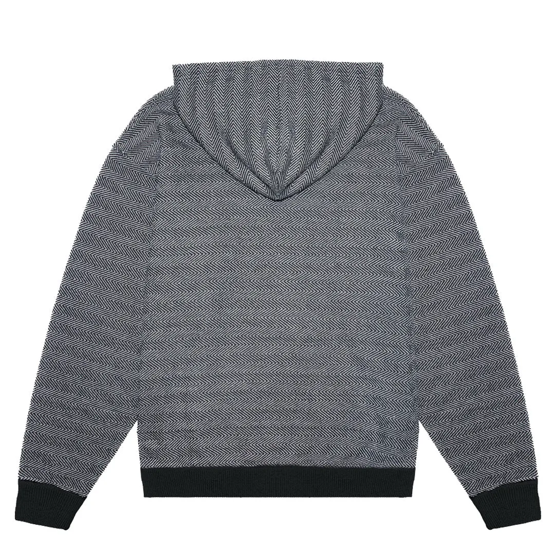 VT403B - Unisex Black Herringbone Pull Over