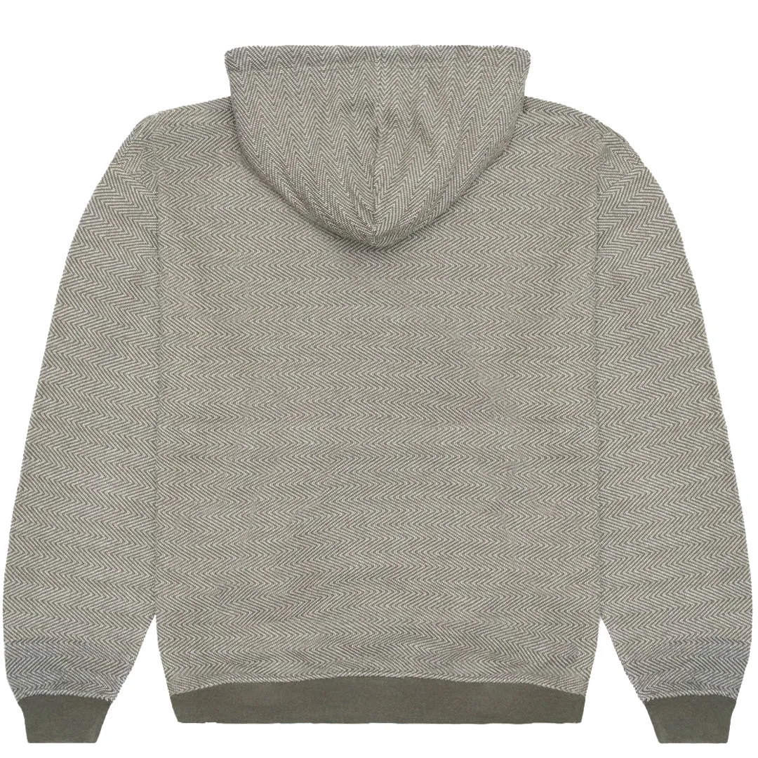 VT403FGN- Unisex Forest Green Herringbone Pull Over
