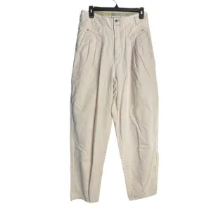 VTG Union bay Sportswear ivory high rise pleated 80s retro tapered leg pants