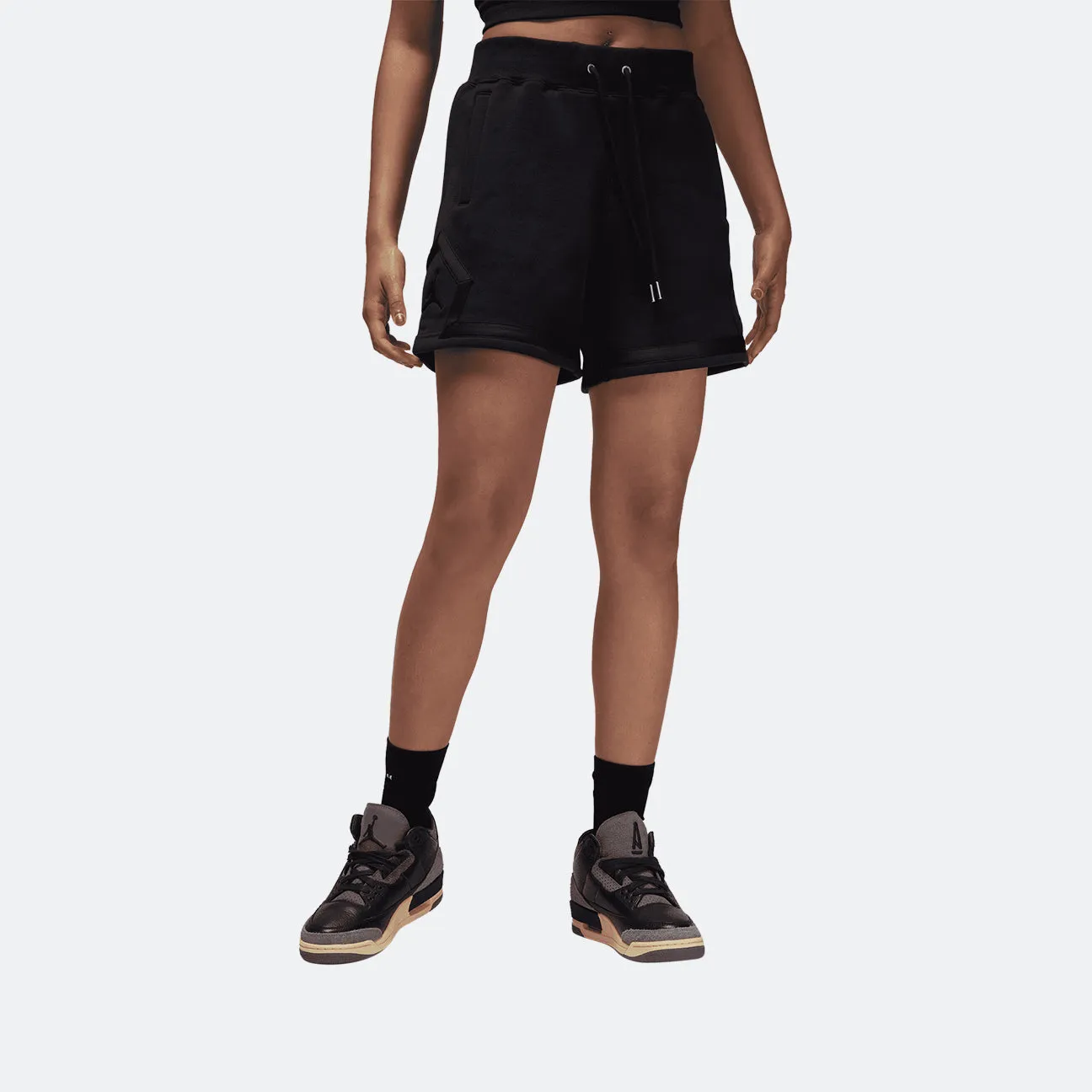 W Jordan Flight Shorts - Black