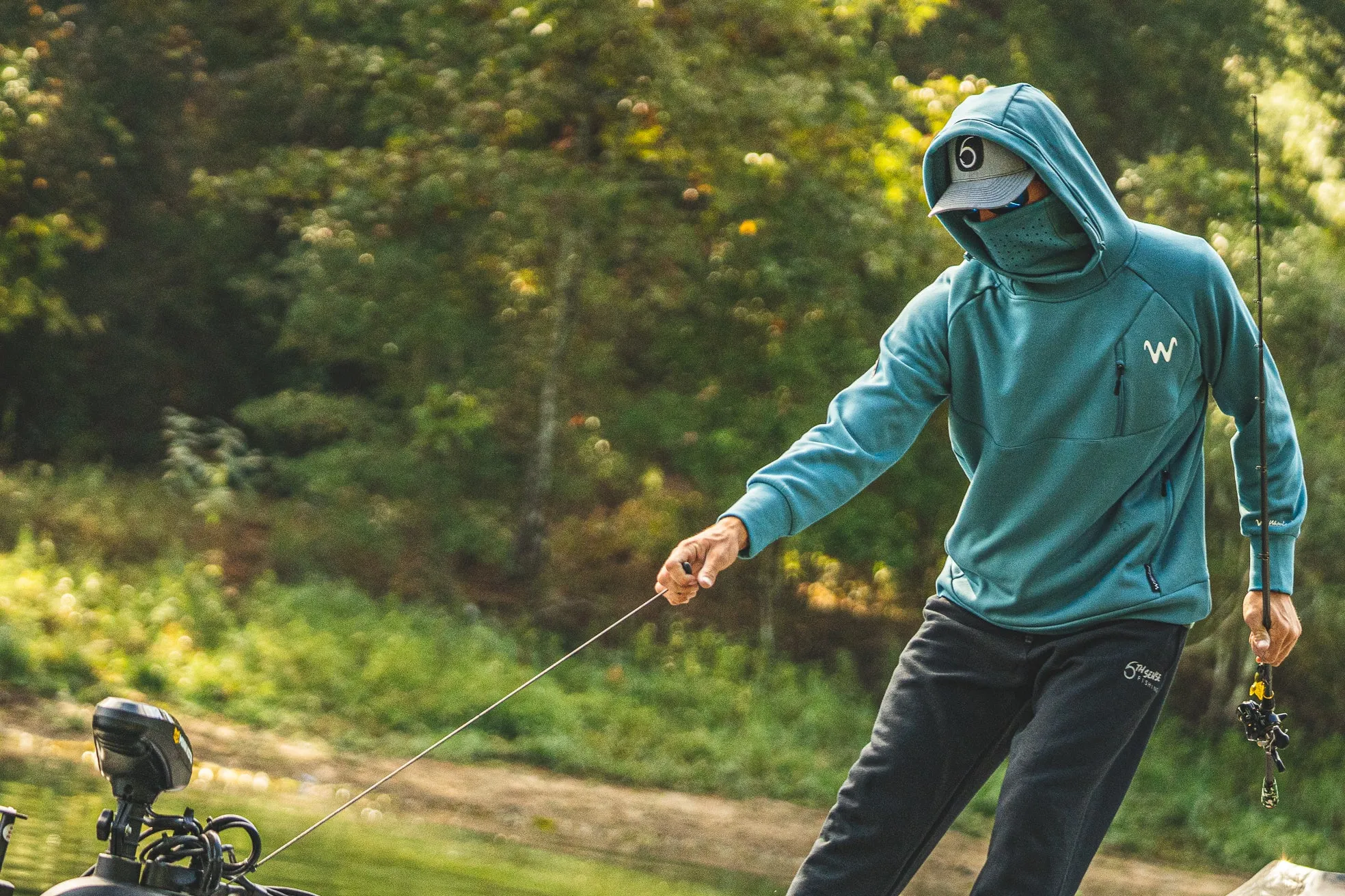WaterLand™ FishShield Pro Hoodie - Slate Storm Blue