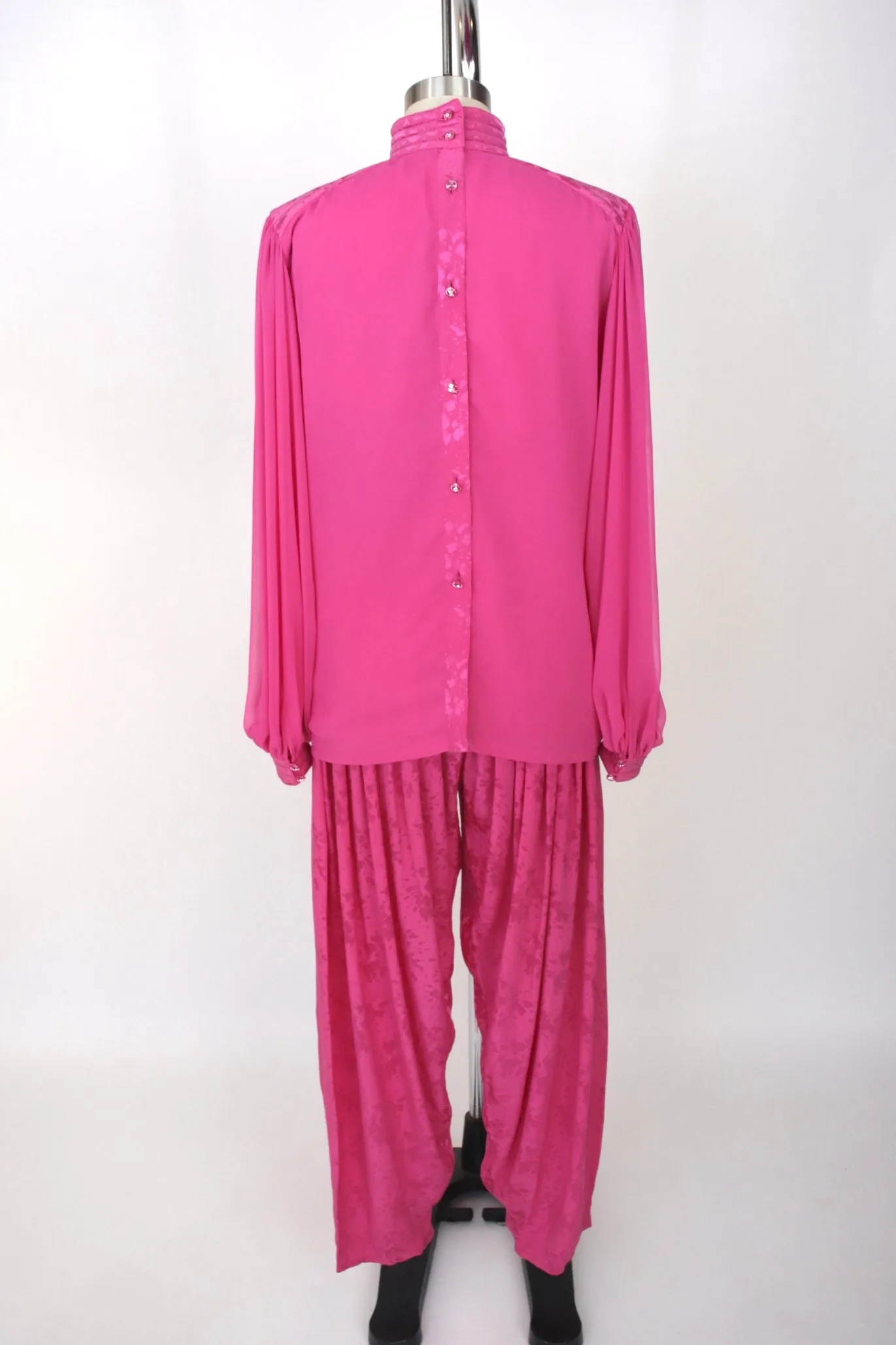 Wayne Clark Pleated Jacquard Pant Set