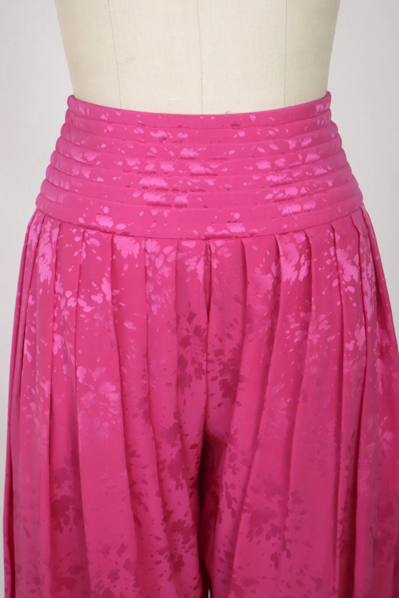 Wayne Clark Pleated Jacquard Pant Set