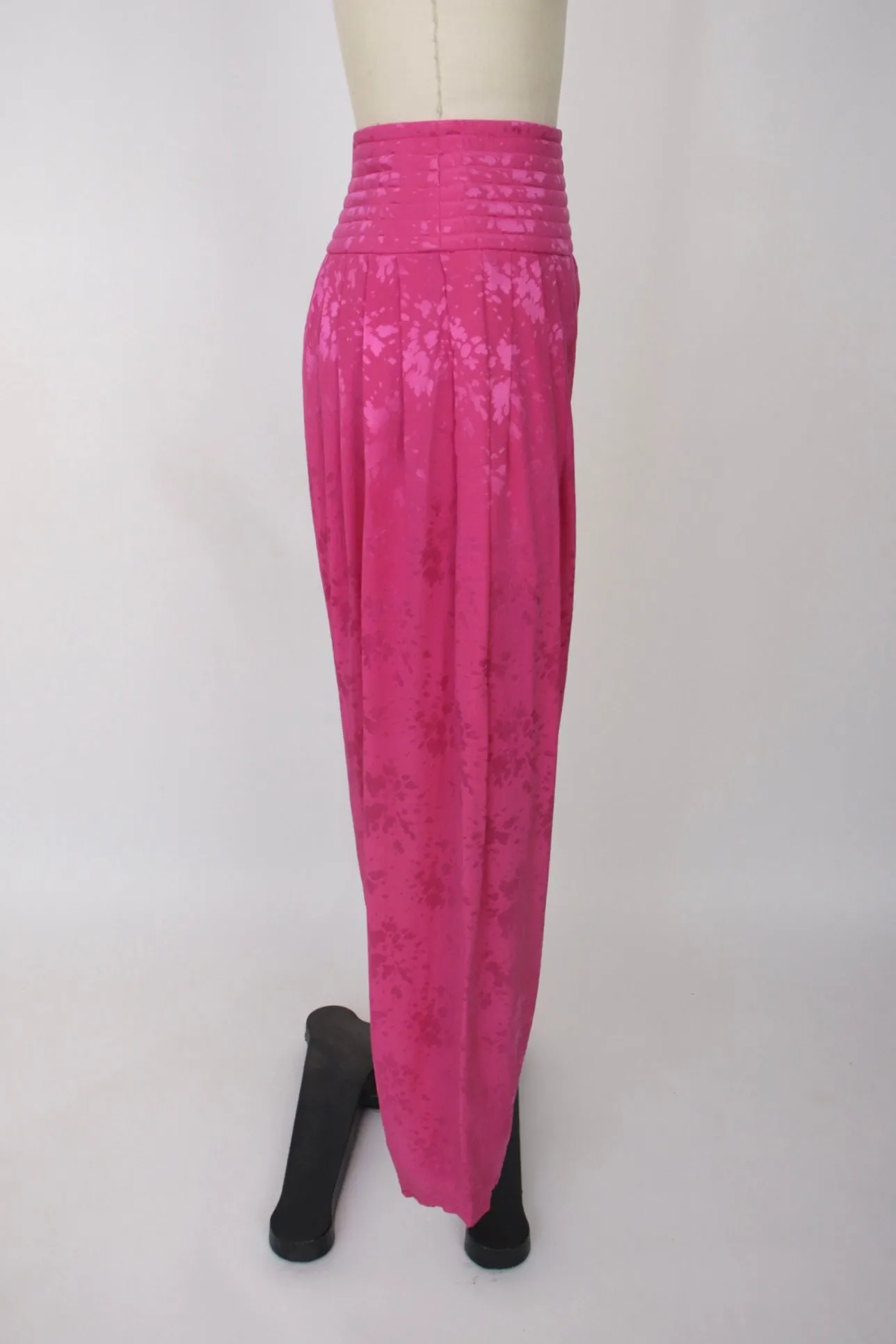 Wayne Clark Pleated Jacquard Pant Set