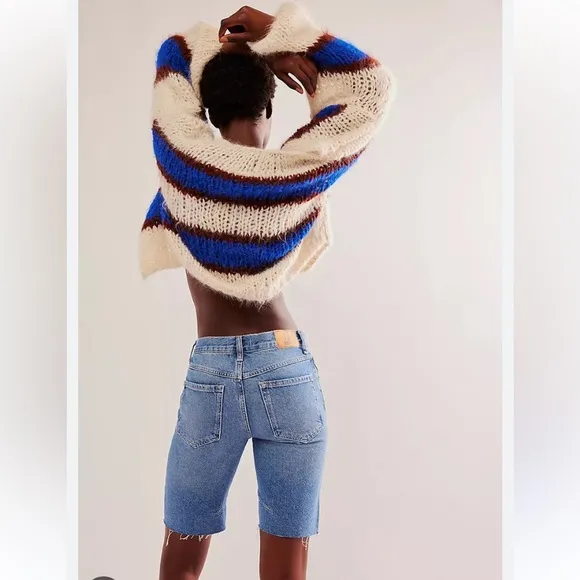 We the Free Ghost Town High Rise Long shorts NWOT