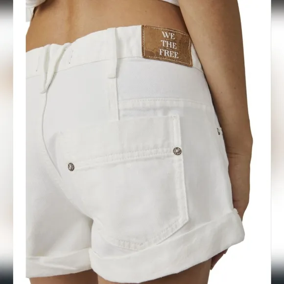 We The Free People Beginners Luck Short in Optic White