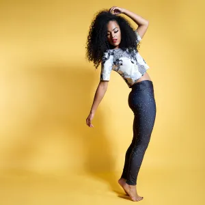 Wearable Art Leggings : Cosmos