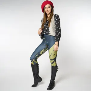 Wearable Art Leggings : Havana