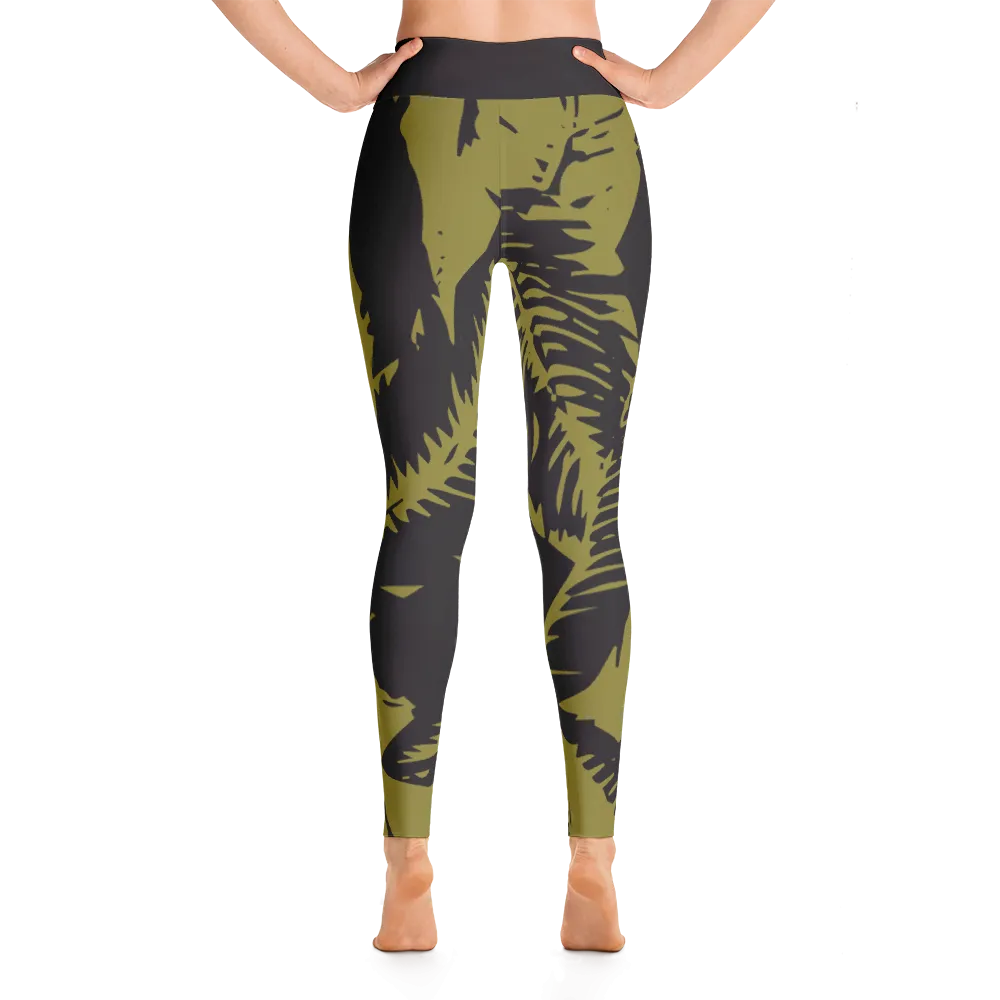 Wearable Art Leggings : Havana
