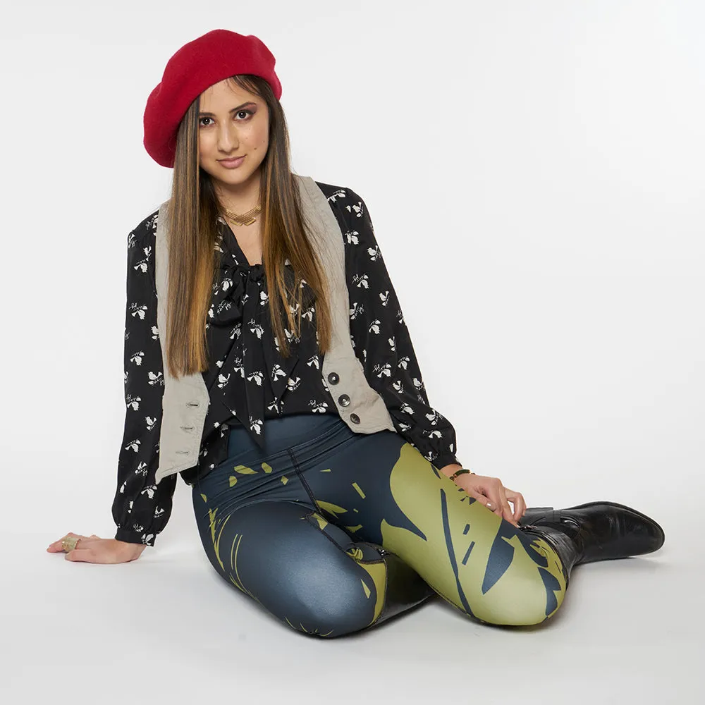 Wearable Art Leggings : Havana
