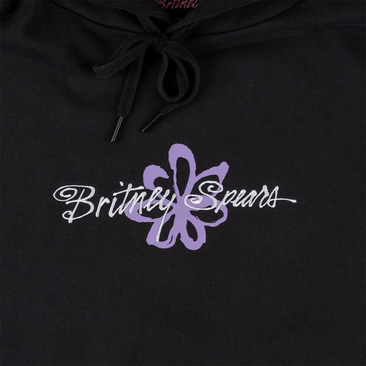 Welcome - Britney Spears Flower Pigment-Dyed Hoodie Black