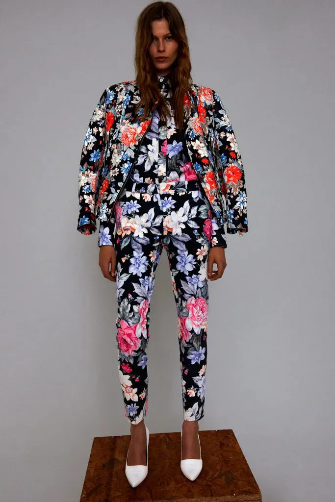 Well Documented Resort 2012 Celine by Phoebe Philo Floral Top or Jacket & Cropped Pant Suit