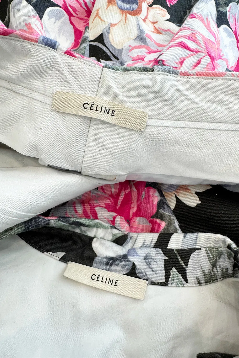 Well Documented Resort 2012 Celine by Phoebe Philo Floral Top or Jacket & Cropped Pant Suit