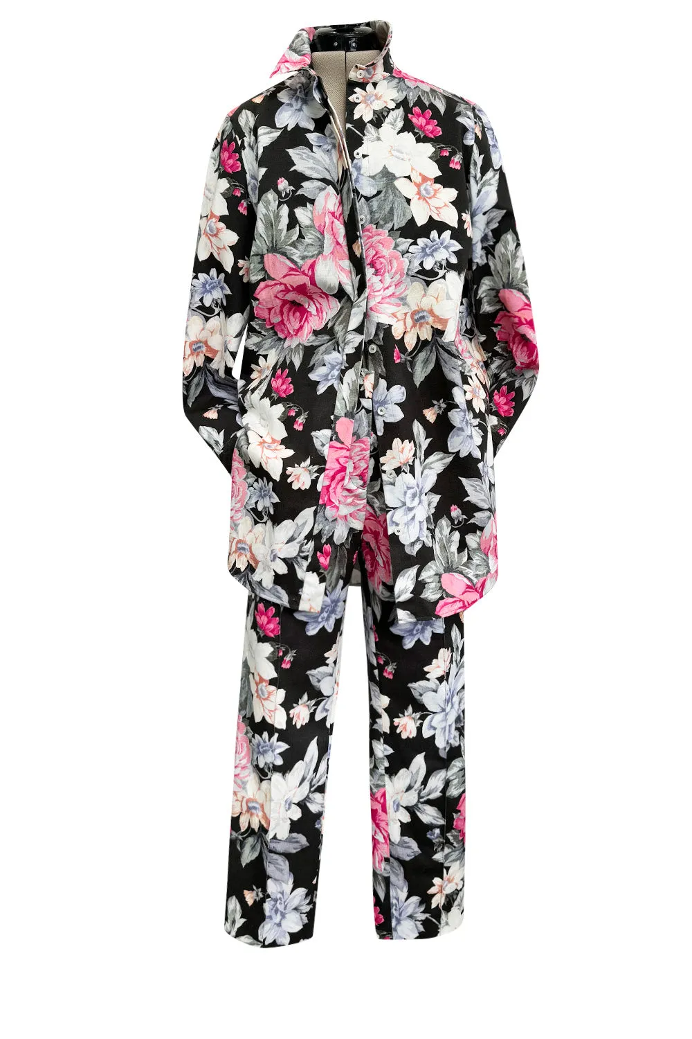 Well Documented Resort 2012 Celine by Phoebe Philo Floral Top or Jacket & Cropped Pant Suit
