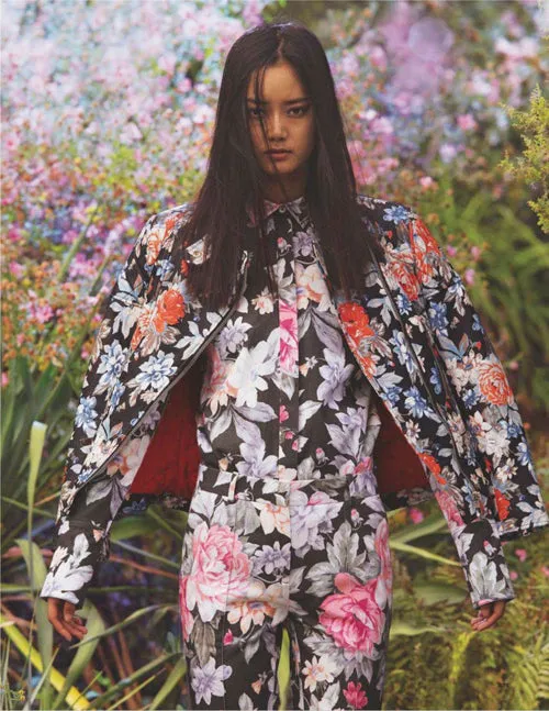 Well Documented Resort 2012 Celine by Phoebe Philo Floral Top or Jacket & Cropped Pant Suit