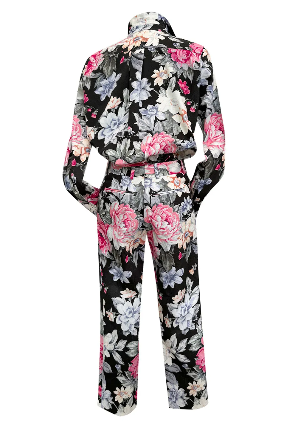 Well Documented Resort 2012 Celine by Phoebe Philo Floral Top or Jacket & Cropped Pant Suit