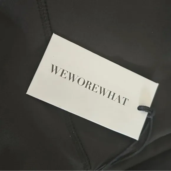 WeWoreWhat black nylon bike shorts size medium
