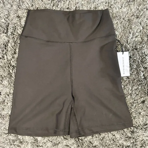 WeWoreWhat black nylon bike shorts size medium