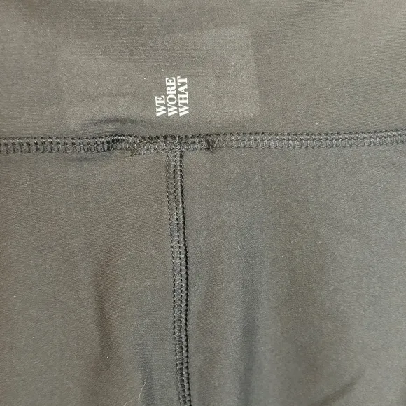 WeWoreWhat black nylon bike shorts size medium