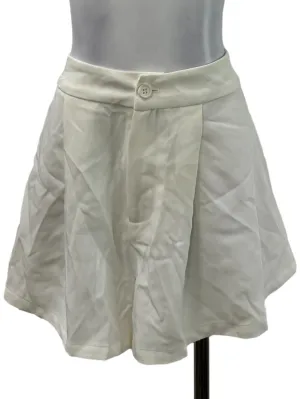 White Basic Shorts
