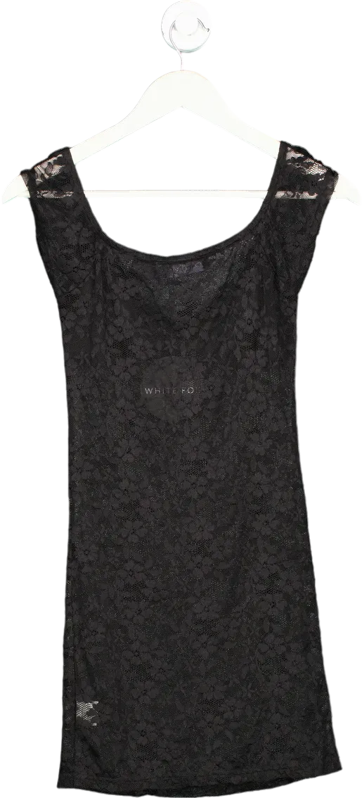 White Fox Black Destined To Be Lace Mini Dress UK XS