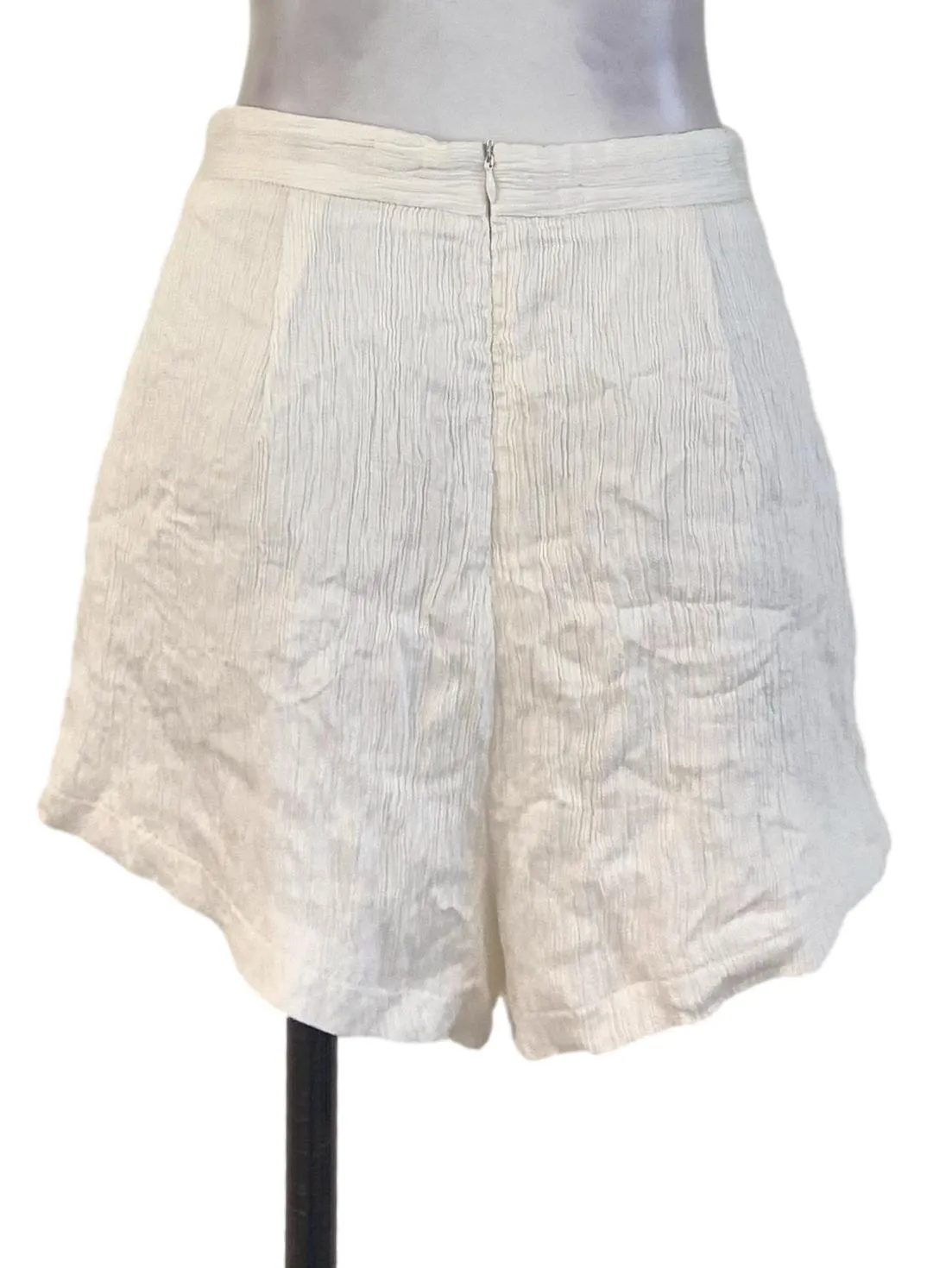 White Wrinkle Shorts