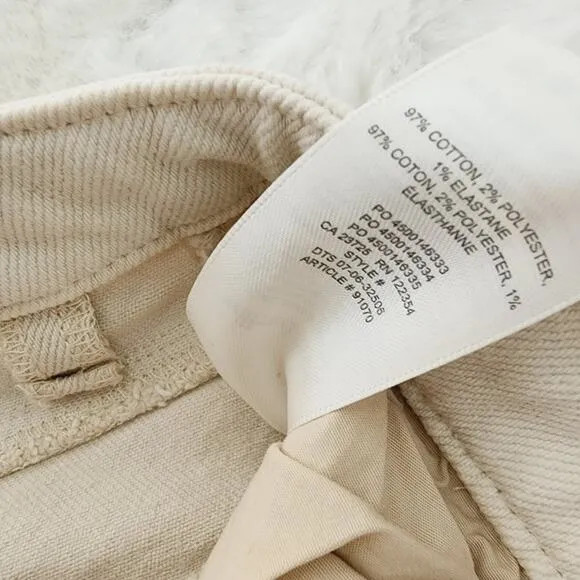 Wilfred Free by Aritzia The Melina Cream High Waisted Straight Leg Pant Jean